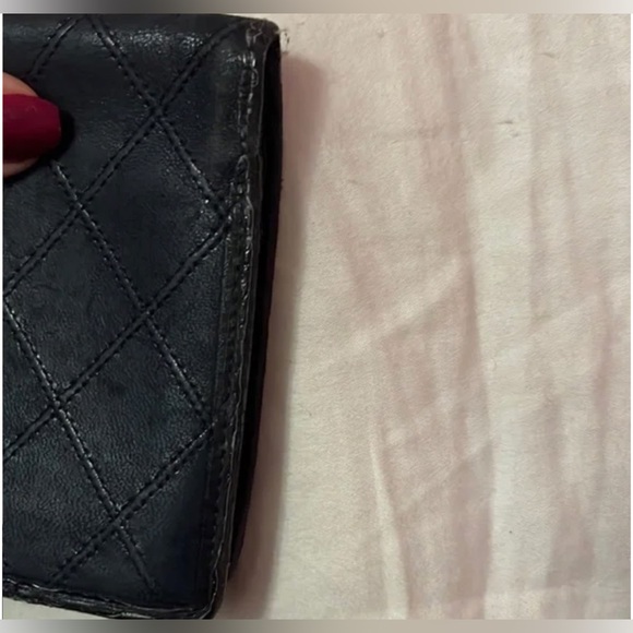 SOLD Authentic WOC Large Timeless Wild Stitch Chanel Leather Wallet Snap Closure - Picture 4 of 15
